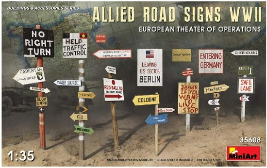 Cover for MiniArt · Allied Road Signs Wwii. European Theatre Of Operations (1:35) (Toys)