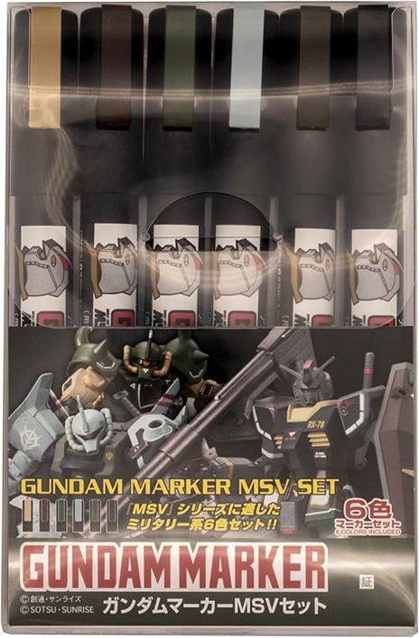 Gundam Marker Ams-127 Msv Set - Gundam - Gadżety -  - 4973028506600 - 