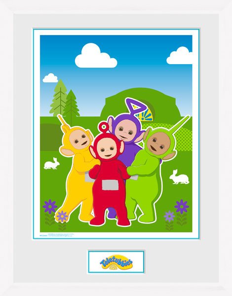 Cover for Teletubbies · Teletubbies: Time For Teletubbies (White) (Stampa In Cornice 30x40cm) (Spielzeug)