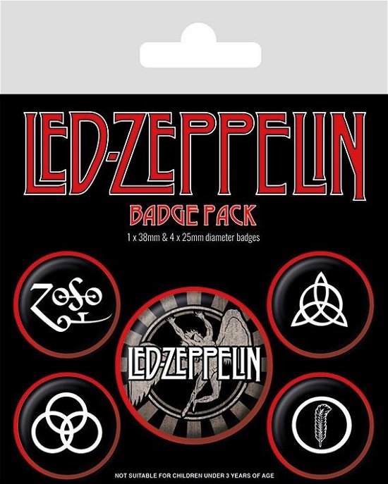 Led Zeppelin Symbols - Badgepacks - Merchandise - Ambrosiana - 5050293806600 - 