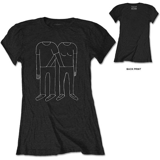 Cover for Rockoff · Catfish And The Bottlemen: Hands Down Pants With Back Printing (T-Shirt Donna Tg. 2XL) (T-shirt) [size XXL] [Black - Ladies edition]
