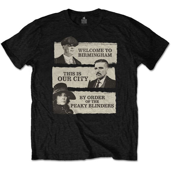 Cover for Peaky Blinders · Peaky Blinders Unisex T-Shirt: This Is Our City (Black) (T-shirt) [size M] [Black - Unisex edition] (2020)