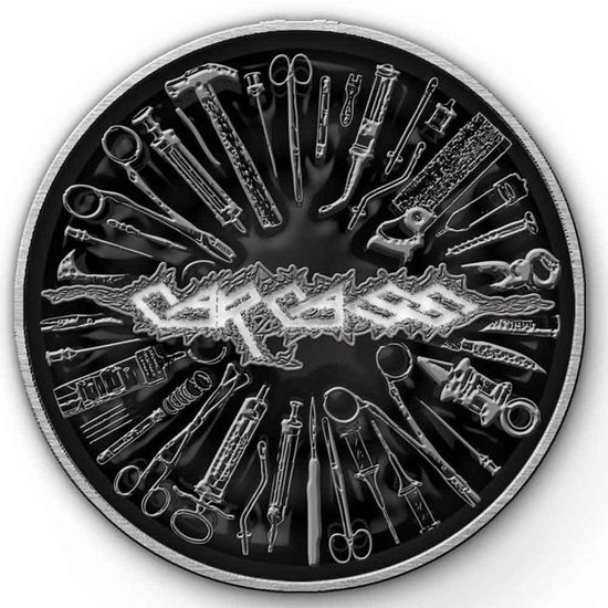 Cover for Carcass · Carcass Pin Badge: Tools (Enamel In-Fill) (Badge)