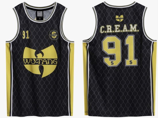 Cover for Wu Tang Clan · Wu Tang Clan Cream Black Basketball Jersey Large (T-shirt) (2025)