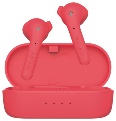 Defunc DeFunc TRUE BASIC Wireless Bluetooth Earbuds Red In