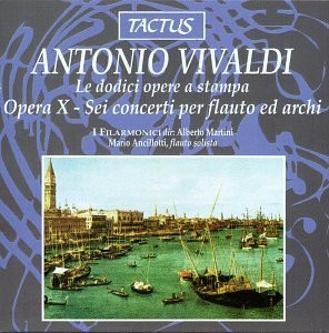 Opera X-6 Concerti for Flute & Strings - A. Vivaldi - Musik - TACTUS - 8007194100600 - 2012