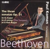 Piano Sonatas 3 - Beethoven / Kommen - Musik - GLOBE - 8711525513600 - 24. oktober 1995