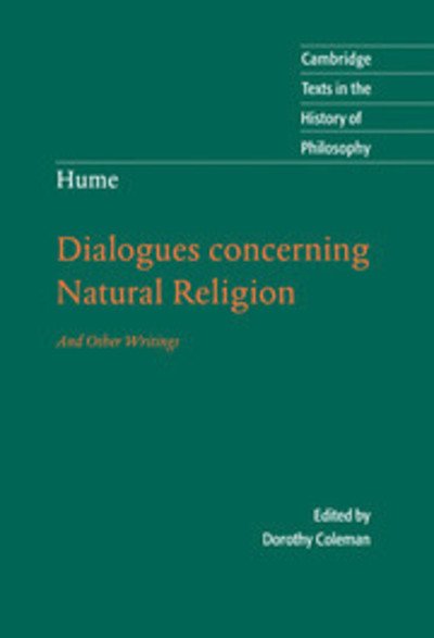 Cover for David Hume · Hume: Dialogues Concerning Natural Religion: And Other Writings - Cambridge Texts in the History of Philosophy (Hardcover Book) (2007)