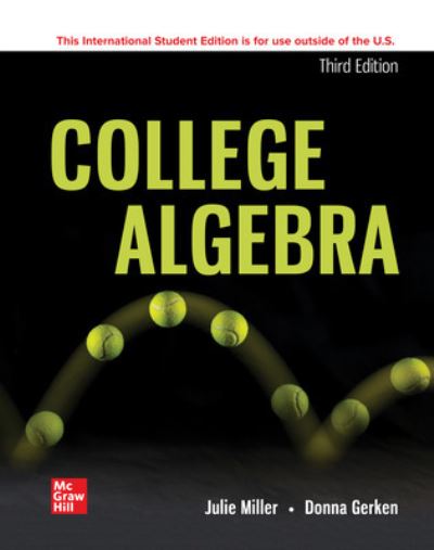 Cover for Julie Miller · ISE College Algebra (Paperback Book) (2022)