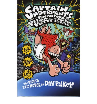 Captain Underpants and the Preposterous Plight of the Purple Potty People - Captain Underpants - Dav Pilkey - Livros - Scholastic - 9781407103600 - 5 de maio de 2008