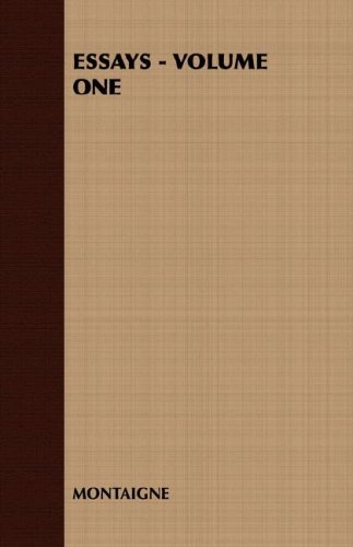 Cover for Montaigne · Essays - Volume One (Pocketbok) (2007)