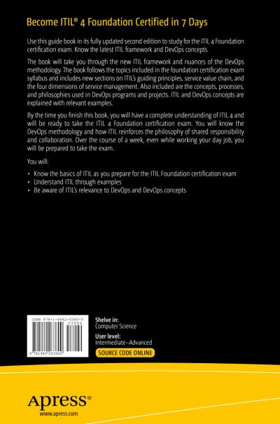Cover for Abhinav Krishna Kaiser · Become ITIL (R) 4 Foundation Certified in 7 Days: Understand and Prepare for the ITIL Foundation Exam with Real-life Examples (Paperback Book) [2nd edition] (2020)
