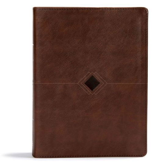 Cover for George H. Guthrie · CSB Day-by-Day Chronological Bible, Brown LeatherTouch, Black Letter, 365 Days, One Year, Sewn Binding, Easy-to-Read Bible Serif Type (Imitation Leather Bo) (2018)