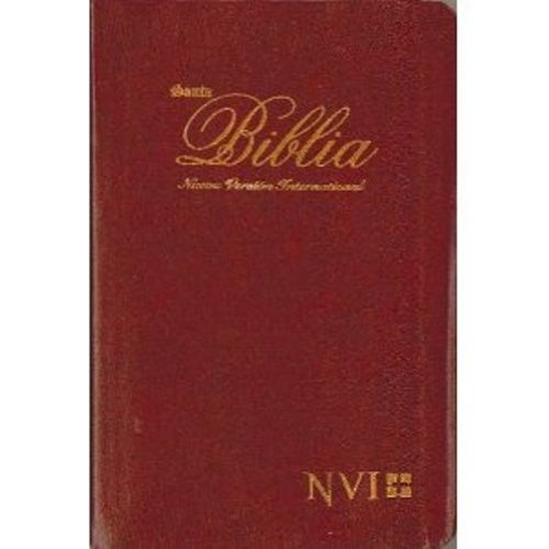 Cover for Biblica · Nvi Spanish Slimline Bible with Concordance - Burgundy Imitation Leather (Leather Book) [Spanish, Lea edition] (2015)