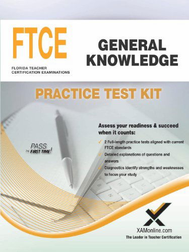 Cover for Sharon a Wynne · Ftce General Knowledge Practice Test Kit (Paperback Book) [Csm edition] (2013)