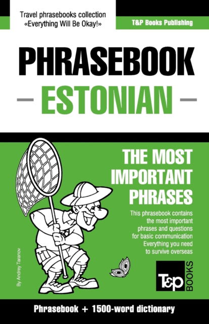 Cover for Andrey Taranov · English-Estonian phrasebook &amp; 1500-word dictionary (Pocketbok) (2016)