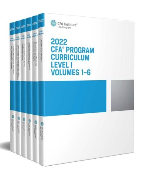 Cover for CFA Institute · 2022 CFA Program Curriculum Level I Box Set (Paperback Bog) (2021)