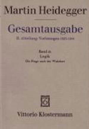 Cover for Martin Heidegger · Gesamtausgabe.kt.2/21 (Book)