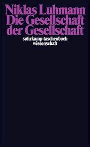 Cover for Niklas Luhmann · Suhrk.TB.Wi.1360 Luhmann.Gesellsch.1-2 (Bok)