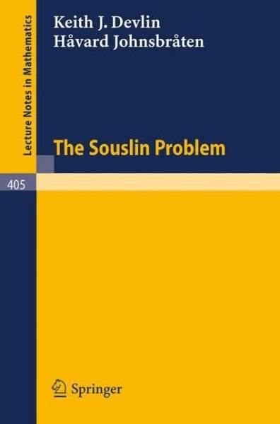Cover for Keith J. Devlin · The Souslin Problem - Lecture Notes in Mathematics (Pocketbok) (1974)