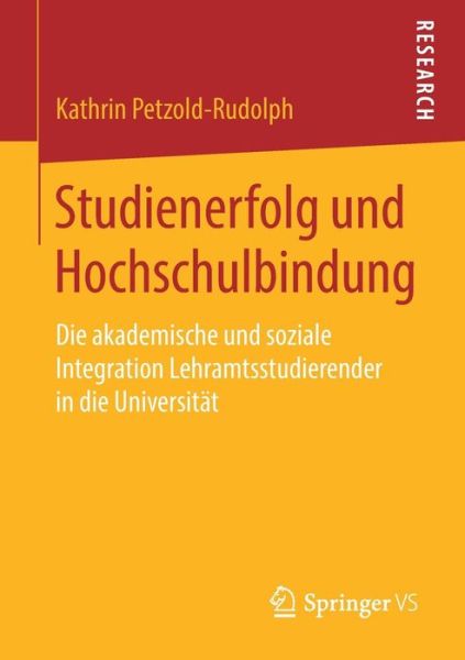 Cover for Petzold-Rudolph · Studienerfolg und Hochs (Book) (2018)