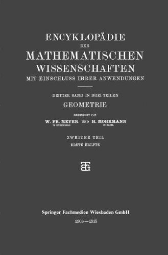 Cover for H Mohrmann · Geometrie (Paperback Book) [Softcover Reprint of the Original 1st 1921 edition] (1921)
