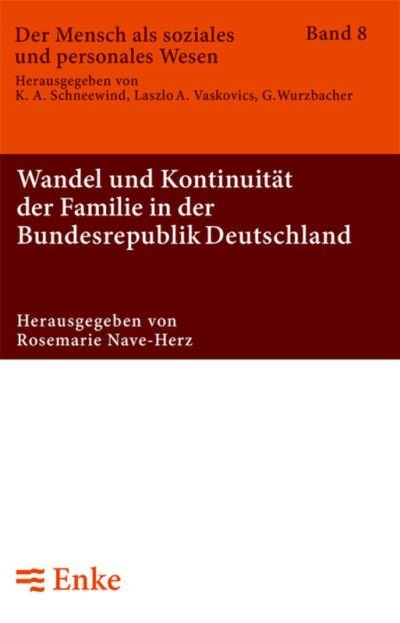 Cover for Rosemarie Nave-Herz · Wandel und Kontinuitat der Familie in der Bundesrepublik Deutschland (Paperback Book) (1988)