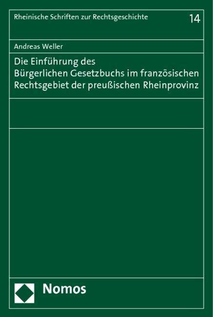 Cover for Weller · Die Einführung des Bürgerlichen (Book) (2011)