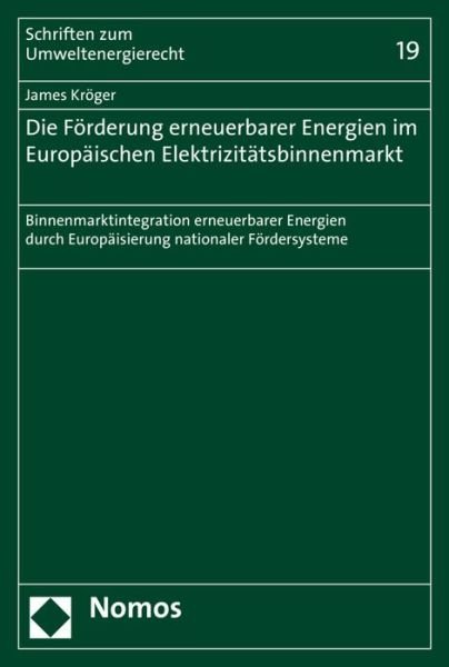 Cover for Kröger · Die Förderung erneuerbarer Energ (Bog) (2015)