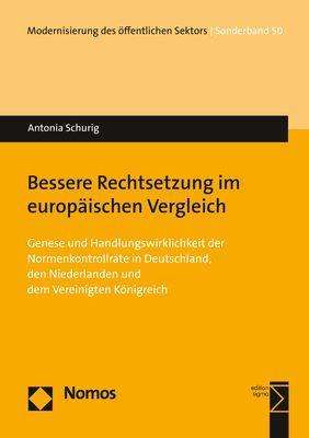 Cover for Schurig · Bessere Rechtsetzung im europäi (Book) (2020)