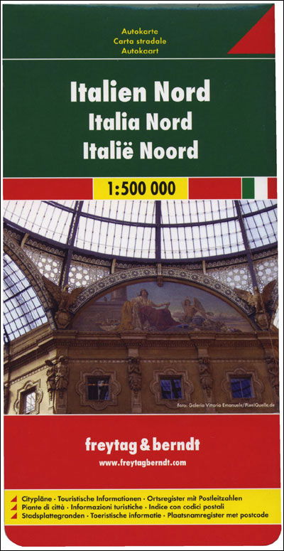 Cover for Freytag &amp; Berndt · Italy North, Freytag &amp; Berndt Road Map (Bog) (2001)