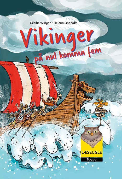 Cover for Cecilie Winger · Min første læseugle: Vikinger på nul komma fem (Hardcover bog) [1. udgave] (2023)