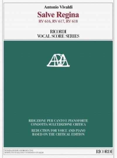 Cover for Antonio Vivaldi · Salve Regina RV 616, RV 617, RV 618 (Paperback Book) (2020)