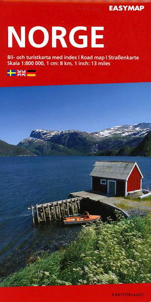 Cover for Norge EasyMap Kartförlaget 1:800 000 (N/A) (2023)