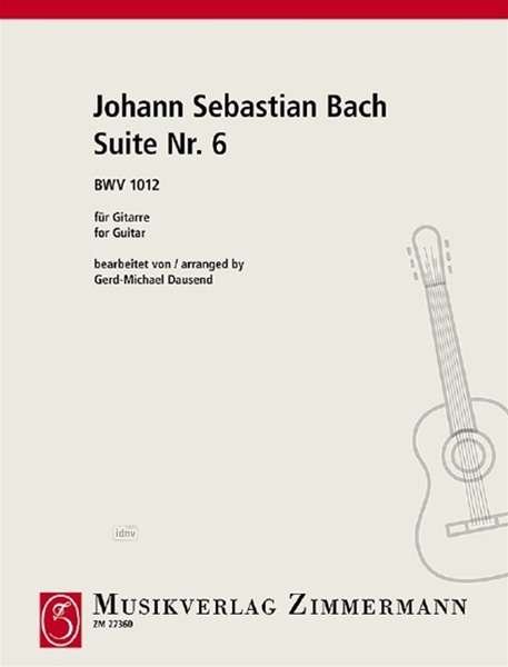 Cover for Bach · Suite Nr.6,Gitarre (Book)