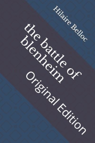 Cover for Hilaire Belloc · The battle of blenheim (Paperback Book) (2021)