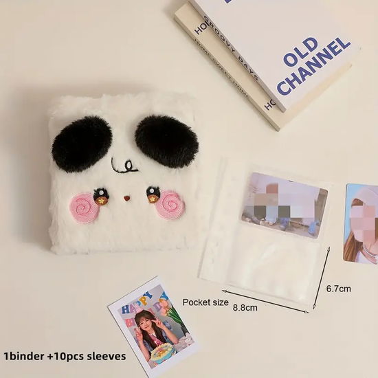 Cover for CARTOON PLUSH FLUFFY BINDER SLEEVES ALBUM · Cute Plush Cartoon Puppy Square Photo Album (Argolas) [White Puppy edition] (2024)