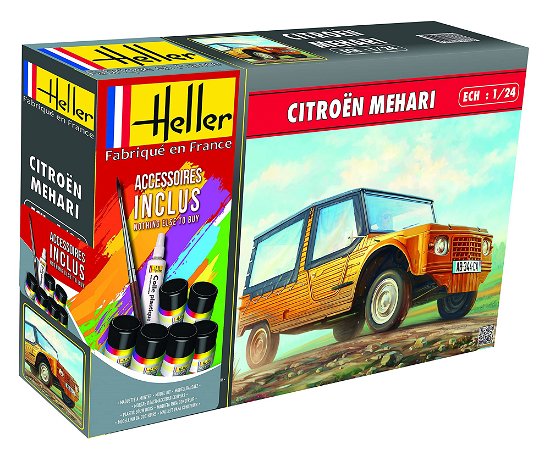 1/24 Starter Kit Citroen Mehari (version 1) - Heller - Gadżety - MAPED HELLER JOUSTRA - 3279510567601 - 