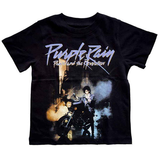 Cover for Prince · Prince Kids Toddler T-Shirt: Purple Rain (12 Months) (T-shirt) [size 6-12mths] [Black - Kids edition] (2020)