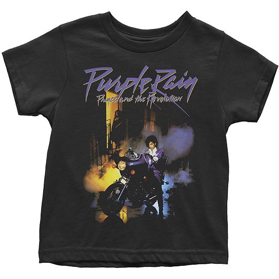 Cover for Prince · Prince Kids Toddler T-Shirt: Purple Rain (12 Months) (T-shirt) [size 6-12mths] [Black - Kids edition]