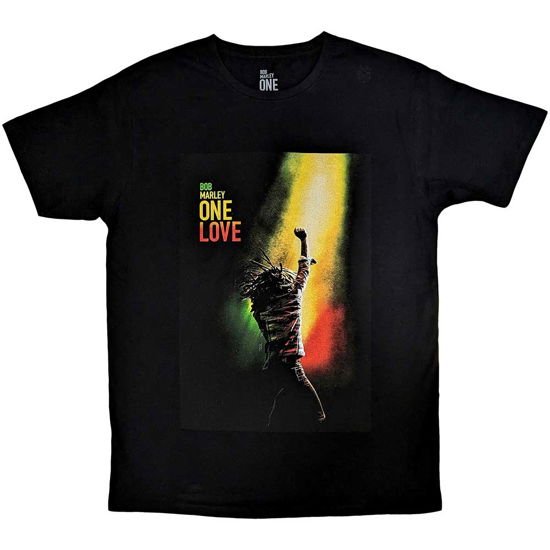 Bob Marley Unisex T-Shirt: One Love Movie Poster - Bob Marley - Koopwaar -  - 5056737228601 - 