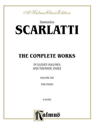 Cover for Domenico · Scarlatti Complete Wksv8 Ps (Paperback Book) [Kalmus edition] (1985)