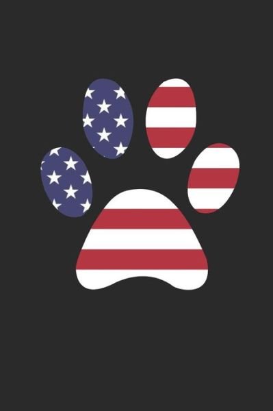 Cover for Notebook America · Notebook American Dog Paw 4th of July (Paperback Bog) (2019)