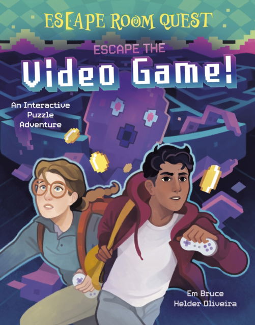 Cover for Em Bruce · Escape Room Quest: Escape the Video Game!: An Interactive Puzzle Adventure - Arcturus Escape Rooms (Hardcover Book) (2025)