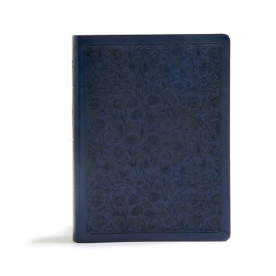 Cover for Lyman Coleman · CSB Life Connections Study Bible, Navy LeatherTouch, Indexed (Leather Book) (2019)