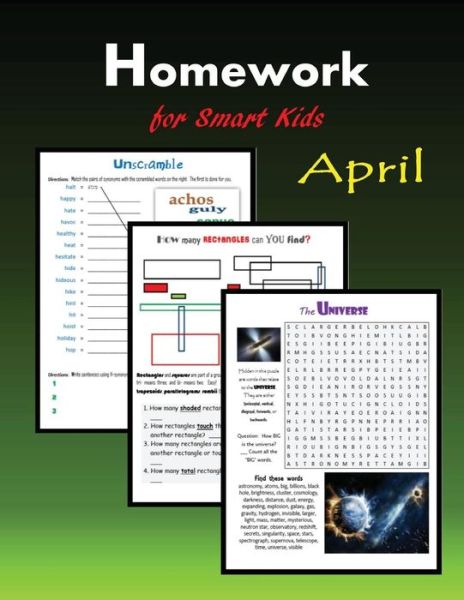 Cover for C Mahoney · Homework for smart kids April (Paperback Book) (2015)