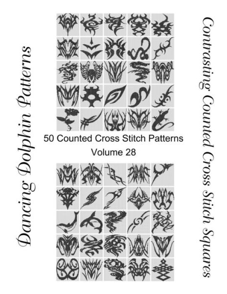 Cover for Dancing Dolphin Patterns · Contrasting Counted Cross Stitch Squares (Paperback Book) (2019)