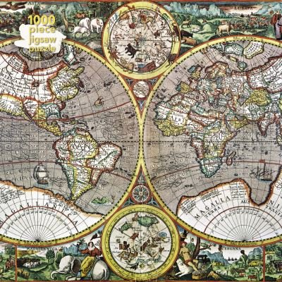 Adult Jigsaw Puzzle Pieter van den Keere: Antique Map of the World: 1000-piece Jigsaw Puzzles - 1000-piece Jigsaw Puzzles (GAME) (2022)