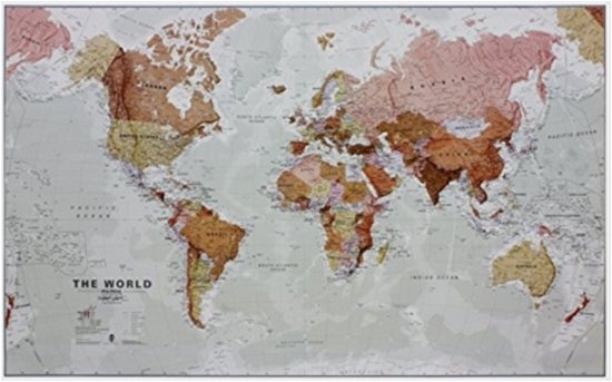 World executive laminated -  - Books - Maps International Ltd - 9781904892601 - January 10, 2022