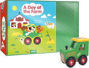 Cover for Auzou Publishing · A Day at the Farm (Board book) (2020)